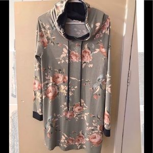 Long sleeve floral dress